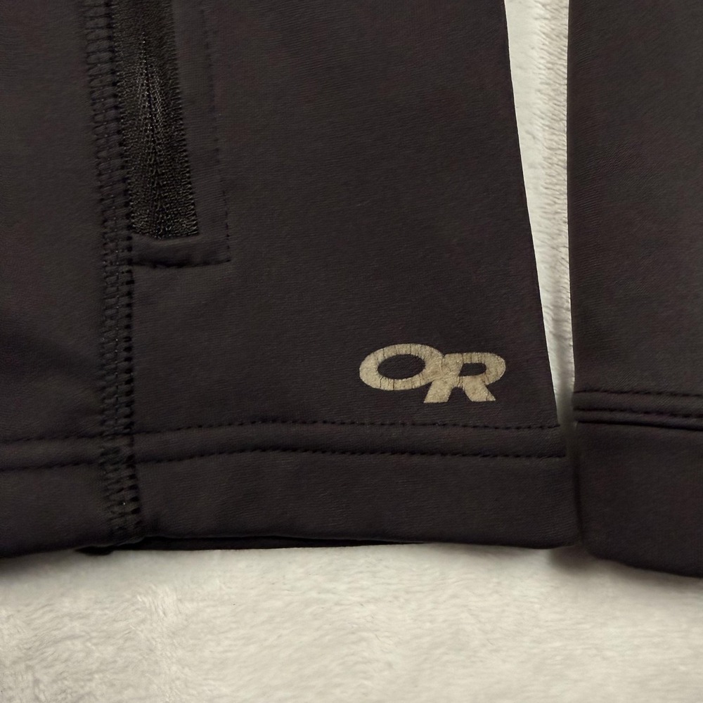 Outdoor‎ Research Jacket Womens Large Black Softshell Full Zip Fleece Lined - Picture 3 of 12